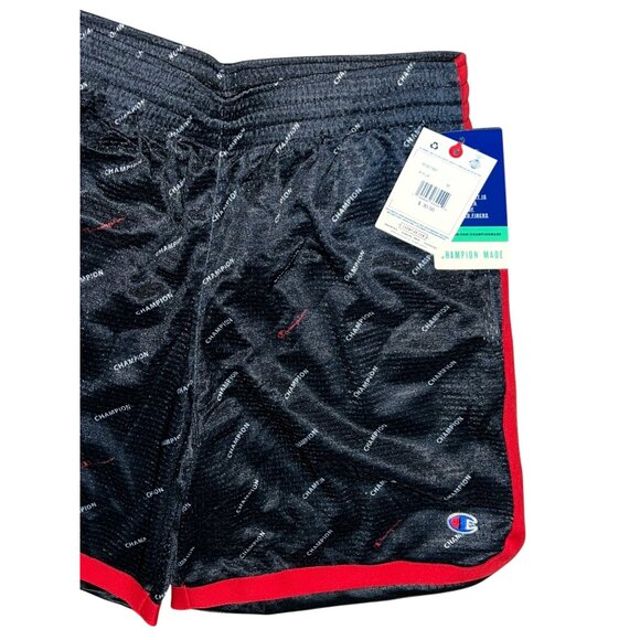 Champion Men's 7-inch Taped AOP Mesh Short Sz Medium Mens Black & Red - Picture 4 of 12